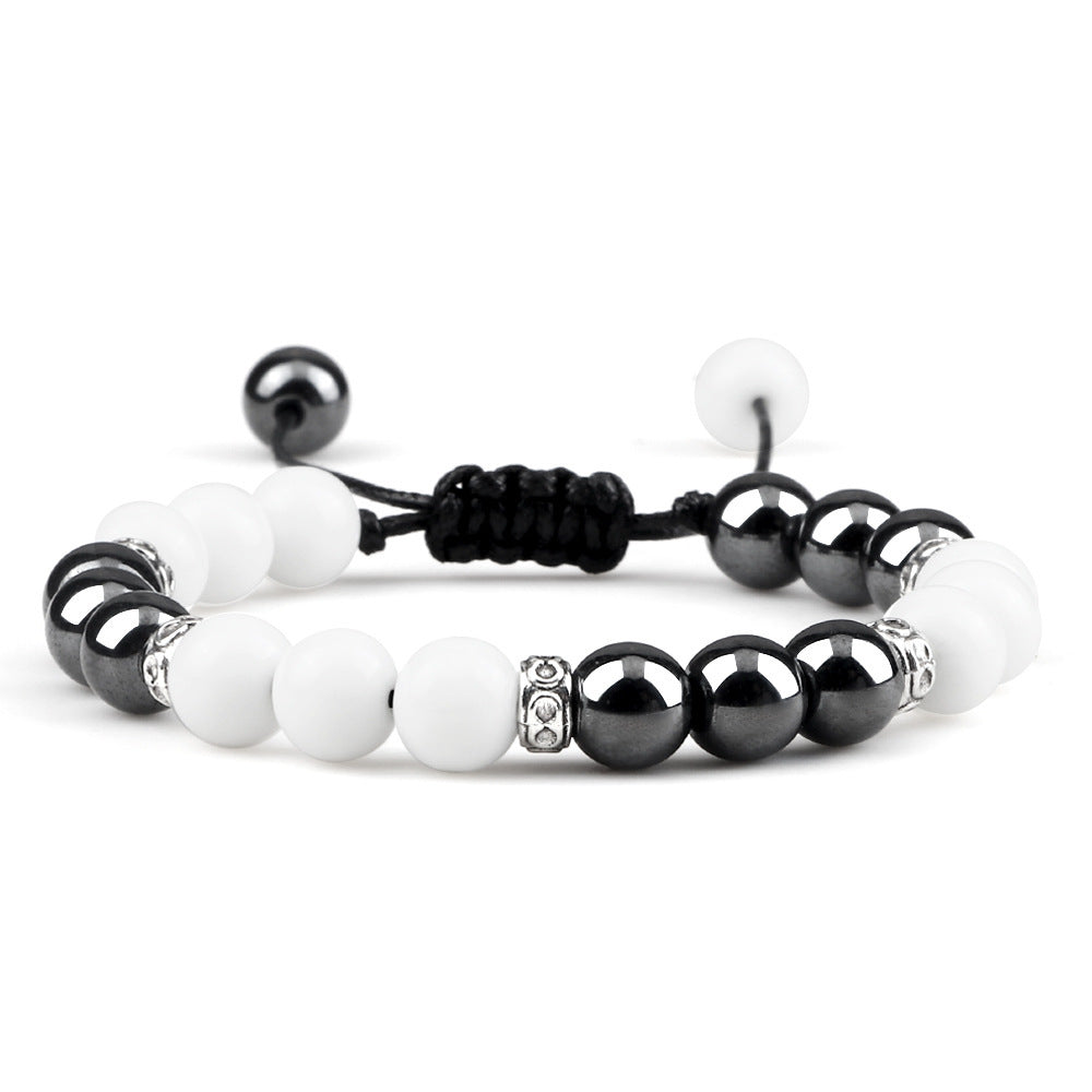 Haematite Yoga Bracelet Couple Woven Hand Strap