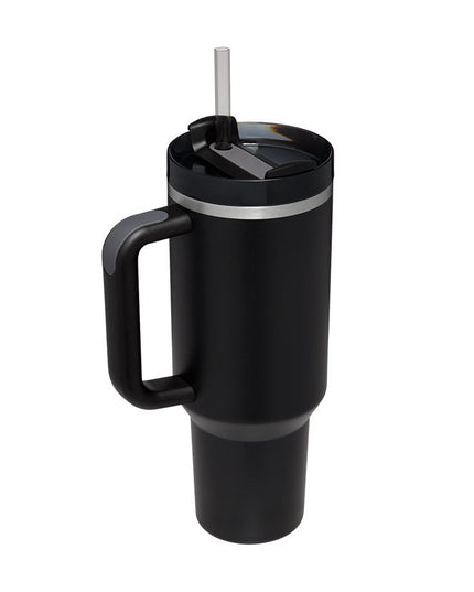 40 Oz Tumbler With Handle Straw Insulated, Stainless Steel Spill Proof Vacuum   For Car Gym Office Travel (No photo)