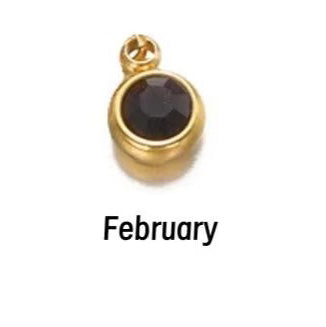 Birthstone Name Necklace Personalized Gifts for Women Jewelry