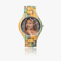 Camouflage Wooden Watch - Green&Blue  (Delivery time 10-15 days)