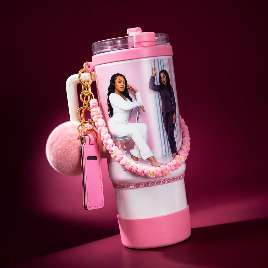 Charming Photo Keepsake Tumbler 40oz (1or4 photo )