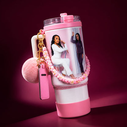 Charming Photo Keepsake Tumbler 40oz (1or4 photo )