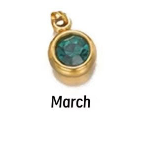 Birthstone Name Necklace Personalized Gifts for Women Jewelry