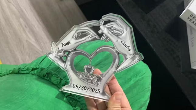 Custom Acrylic Plaque - Personalized Anniversary Wedding Gifts For Husband And Wife,  Love’s Perfect Match