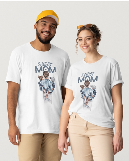 Super Mom Unisex Heavy Cotton Tee, Gift for Mothers Day