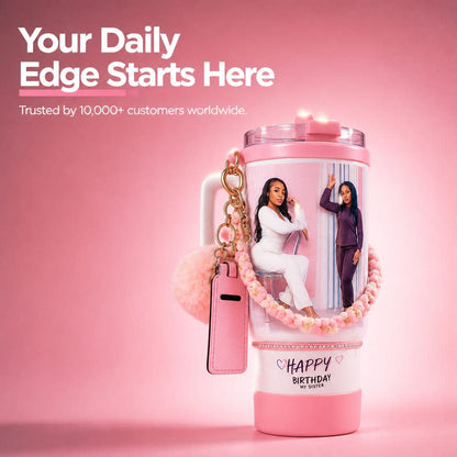 Charming Photo Keepsake Tumbler 40oz (1or4 photo )