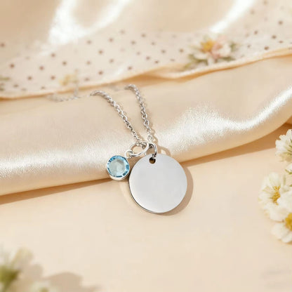 Birthstone Name Necklace Personalized Gifts for Women Jewelry